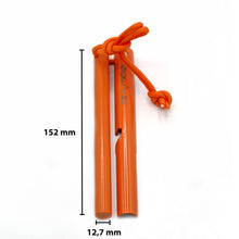 Lade das Bild in den Galerie-Viewer, Ödland XXL Feuerstahl - Feuerstarter - In Signalfarbe orange - Starker Funkenflug - Für Bushcraft, Survival, Outdoor und Camping