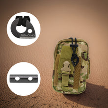 Lade das Bild in den Galerie-Viewer, Paracord-Halskette mit Feuerstahl von Ödland (schwarz)