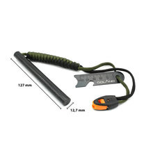 Lade das Bild in den Galerie-Viewer, 12,7 cm Feuerstahl mit Paracord von Ödland