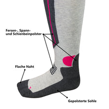 Lade das Bild in den Galerie-Viewer, Thermo-Skistrumpfhosen in schwarz und grau