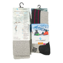 Lade das Bild in den Galerie-Viewer, Thermo-Skistrumpfhosen in schwarz und grau