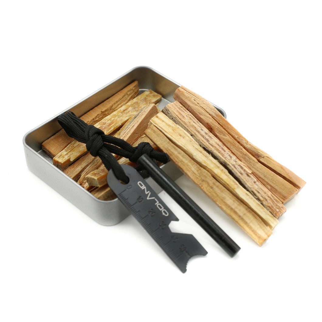 Feuerstahl mit Kienspan in Zinnbox von Ödland