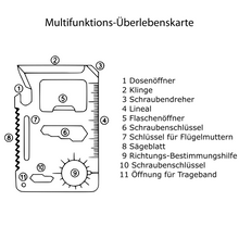 Lade das Bild in den Galerie-Viewer, Multifunktionstool in Kreditkartenform
